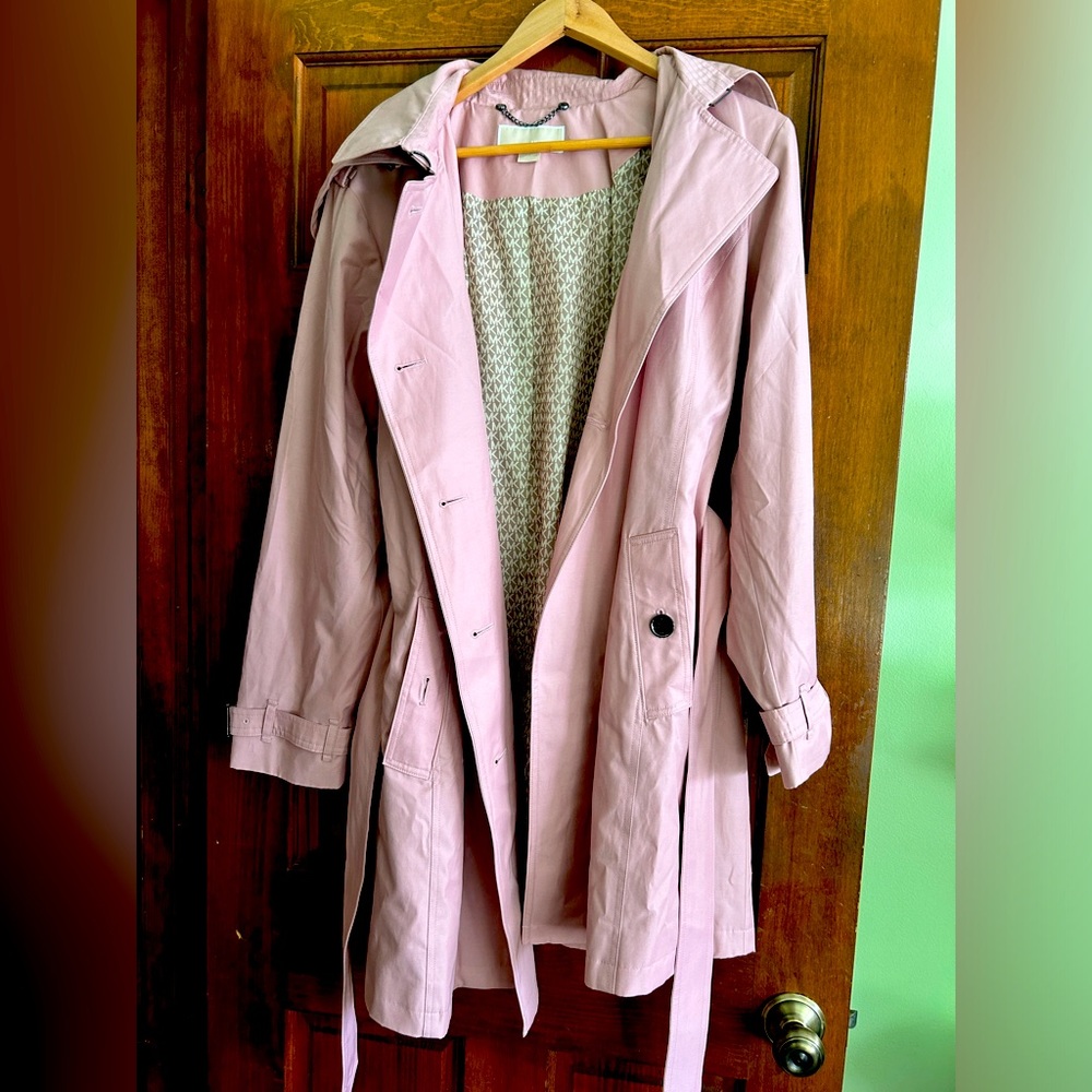 Michael Kors dusty pink trench coat